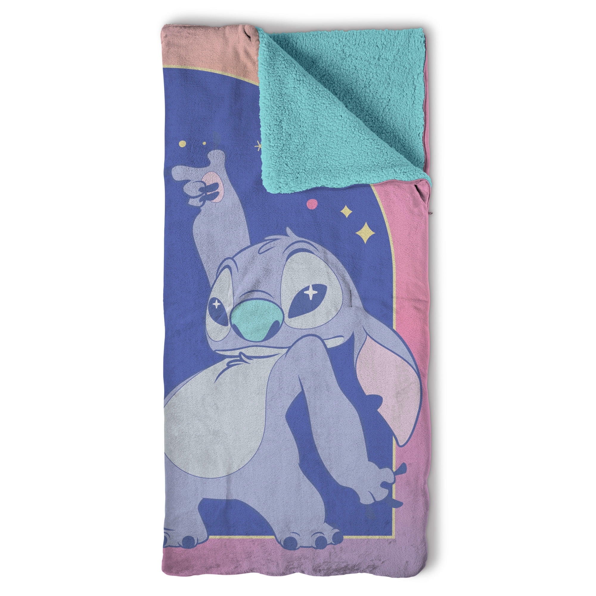 Disney Lilo and Stitch Weird Alien Silk Touch Sherpa Sleeping Bag
